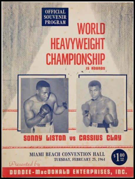 PGM Boxing 1964 World Heavyweight Championship Clay-Liston